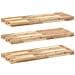 Mensole da Parete 3 pz 80x30x4 cm Legno Acacia Non Trattato - Foto miniatura 1