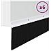 Spazzole per porte a vite 6 pcs Bianco 100 cm Lega di alluminio - Foto miniatura 3