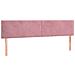 Struttura Letto Pouf con Materassi Rosa 160x200 cm Velluto - Foto miniatura 9