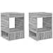 Tavolino 2 pcs Grigio Sonoma 40 x 40 x 56 cm Legno multistrato - Foto miniatura 1
