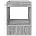 Tavolino 2 pcs Grigio Sonoma 40 x 40 x 56 cm Legno multistrato - Foto miniatura 6