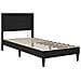 Struttura letto con materasso Nero 90 x 190 cm Similpelle - Foto miniatura 7