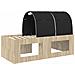 Letto con Tunnel 3 pz Rovere Artigianale e Nero - Foto miniatura 8