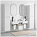 Set di mobili per il bagno 5 pz Bianco Lucido - Foto miniatura 4