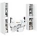 Set di mobili per il bagno 5 pz Bianco Lucido - Foto miniatura 9