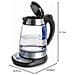 69292 - Bollitore elettrico in vetro, 1,7 l, 2200 W, acciaio inossidabile. - Foto miniatura 2