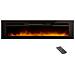 Chemin'arte 150 Caminetto Elettrico Di Grandi Dimensioni Con Telecomando 2000w, Nero - Foto miniatura 8