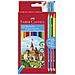Faber Castell 110312 Buntstifte Confezione 12 Matite Colorate Eco + 3 Bicolor - Foto miniatura 1