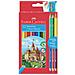 Faber Castell 110312 Buntstifte Confezione 12 Matite Colorate Eco + 3 Bicolor - Foto miniatura 2