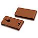 Custodia Compatibile Con Nokia Lumia 925 In Marrone Cioccolata - Coperchio Protettivo In Design Flip Realizzato In Similpelle Testurizzata - Foto miniatura 5