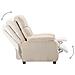 Poltrona Elettrica Reclinabile Crema in Tessuto - Foto miniatura 2