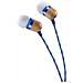 Smile Jamaica, Stereofonico, 3.5 mm (1/8") , Interno orecchio, Blu, Bianco, Legno, Cablato, Intraurale - Foto miniatura 2
