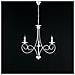 Lampadario A Sospensione In Ferro Bianco Shabby Tre Luci 50x H60 Cm - Foto miniatura 1