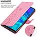Cadorabo Custodia Compatibile Con Honor 10 Lite/p Smart 2019 In Rosa Fiore - Coperchio Protettivo In Design Floreale Con Chiusura Magnetica, Funzione Stand E Slot Per Carte - Foto miniatura 5