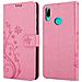 Cadorabo Custodia Compatibile Con Honor 10 Lite/p Smart 2019 In Rosa Fiore - Coperchio Protettivo In Design Floreale Con Chiusura Magnetica, Funzione Stand E Slot Per Carte - Foto miniatura 8