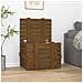 Contenitore Portaoggetti Miele 58x40,5x42cm Legno Massello Pino - Foto miniatura 1