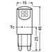 Pack 2 Lampadina Led Osram G9 Trasparente 1.9w 200lm 2700k Ip20 300° [lv-4058075449831] - Foto miniatura 3
