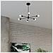 Sollux Lighting Lampadario Lango 5 Nero Sl.1022 - Moderno Lampadari Nero 46x66x66 Cm - Foto miniatura 7