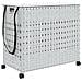 Cesto Portabiancheria Con Ruote Bianco 66x35x60 Cm Rattan - Foto miniatura 2