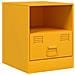 Comodini 2 pz Giallo Senape 34,5x39x44 cm in Acciaio - Foto miniatura 5