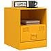 Comodini 2 pz Giallo Senape 34,5x39x44 cm in Acciaio - Foto miniatura 6