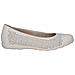 White Nappa Casual Closed Ballerinas Ballerine Sintetico E Tessile Scarpe Donna Bianco Eu 37, 9-22181-42-102 - Foto miniatura 2