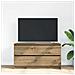 Mobile Tv Rovere Artigianale 100x35x54 Cm In Legno Multistrato - Foto miniatura 3
