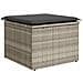 Set Divano Da Giardino 6pz Con Cuscini Grigio Chiaro Polyrattan - Foto miniatura 4