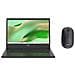 Notebook Acer Chromebook CBOA314-1H-C39R Mouse Intel Celeron N4500 Monitor 14" Full HD RAM 8GB 128GB eMMC ChromeOS Nero - Foto miniatura 1