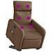 Lusso Casadino -  Poltrona Alzapersona Massaggiante Elettrica Marrone Tessuto - Foto miniatura 2