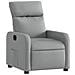 Poltrona Reclinabile In Tessuto Grigio Chiaro - Foto miniatura 1