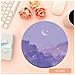 Tappetino Per Mouse Rotondo Con Bordi Cuciti Purple S - Foto miniatura 2