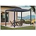 Pergola Bioclimatica Autoportante Piana 3x2m - Alluminio - Grigio - Lamelle Orientabili In Acciaio - Foto miniatura 1