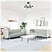 Set Divani Chesterfield 2pz con Cuscini Grigio Chiaro Velluto - Foto miniatura 3