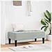 Panchina  Grigio chiaro 113 cm in velluto - Foto miniatura 2