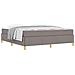 Letto a molle con materasso Taupe e bianco 180 x 200 cm Tessuto - Foto miniatura 3