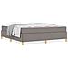 Letto a molle con materasso Taupe e bianco 180 x 200 cm Tessuto - Foto miniatura 4