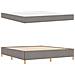 Letto a molle con materasso Taupe e bianco 180 x 200 cm Tessuto - Foto miniatura 6