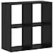 Armadio per Libri Rovere nero 69.5 x 29 x 69.5 cm - Foto miniatura 1
