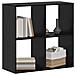 Armadio per Libri Rovere nero 69.5 x 29 x 69.5 cm - Foto miniatura 3
