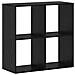 Armadio per Libri Rovere nero 69.5 x 29 x 69.5 cm - Foto miniatura 7