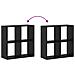 Armadio per Libri Rovere nero 69.5 x 29 x 69.5 cm - Foto miniatura 9