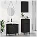 Set di mobili per il bagno Plaid 3 pcs Nero 39.5 x 36 x 88 cm - Foto miniatura 2
