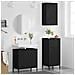 Set di mobili per il bagno Plaid 3 pcs Nero 39.5 x 36 x 88 cm - Foto miniatura 4