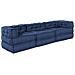 Cuscino 3 pcs Blu 70 x 70 x 54 cm Poliestere - Foto miniatura 1