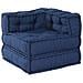 Cuscino 3 pcs Blu 70 x 70 x 54 cm Poliestere - Foto miniatura 2