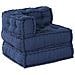 Cuscino 3 pcs Blu 70 x 70 x 54 cm Poliestere - Foto miniatura 3