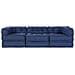 Cuscino 3 pcs Blu 70 x 70 x 54 cm Poliestere - Foto miniatura 9