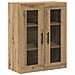 Credenza 2 pcs Rovere artigianale Legno Stratificato e Vetro - Foto miniatura 5
