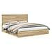 Letto con Contenitore con testiera Rovere Sonoma 180 x 200 cm - Foto miniatura 1